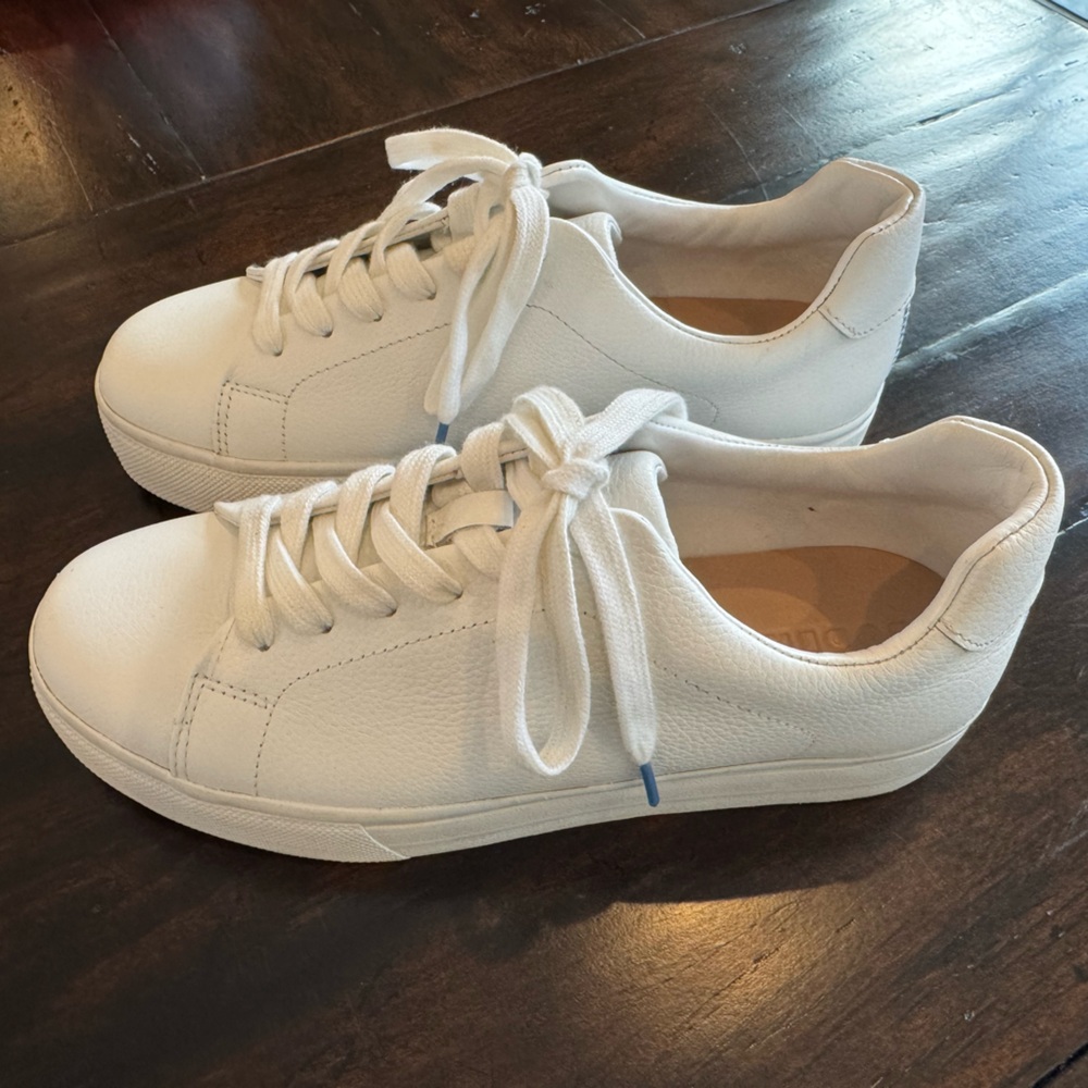 Boden White Lace-Up Women's Sneakers - Picture 4 of 11